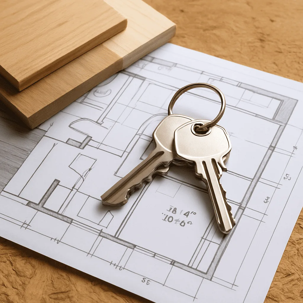 House keys representing a successful mortgage closing